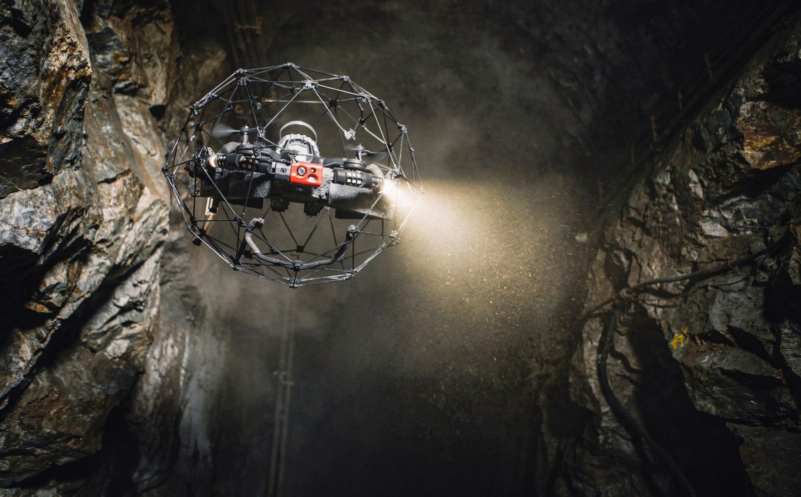 ELIOS 3 inspecting an underground ore pass
